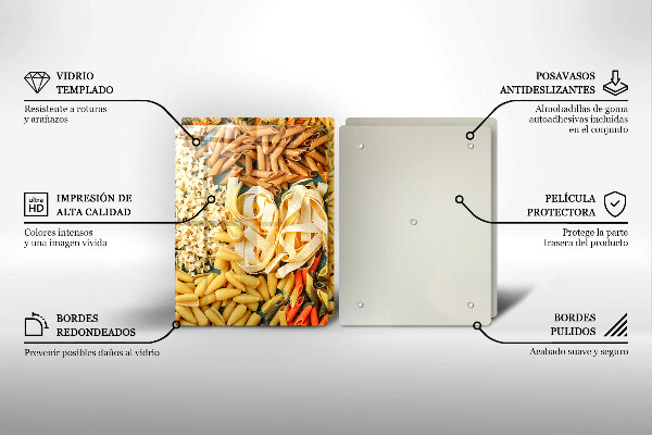 Worktop saver Different types of pasta