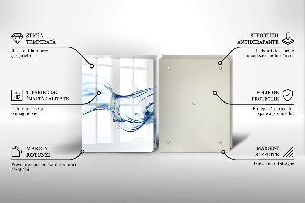 Worktop saver Crystalline water