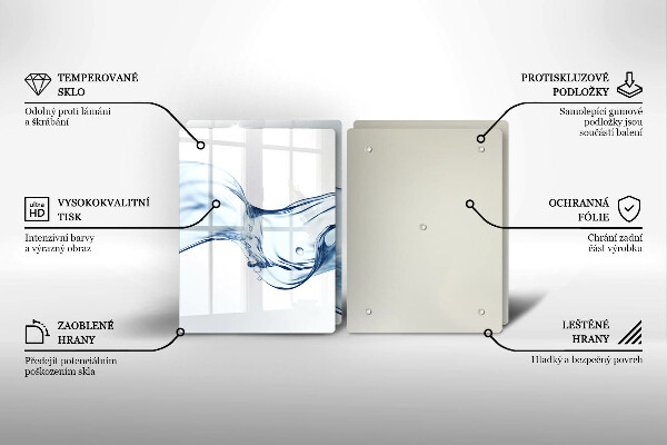 Worktop saver Crystalline water