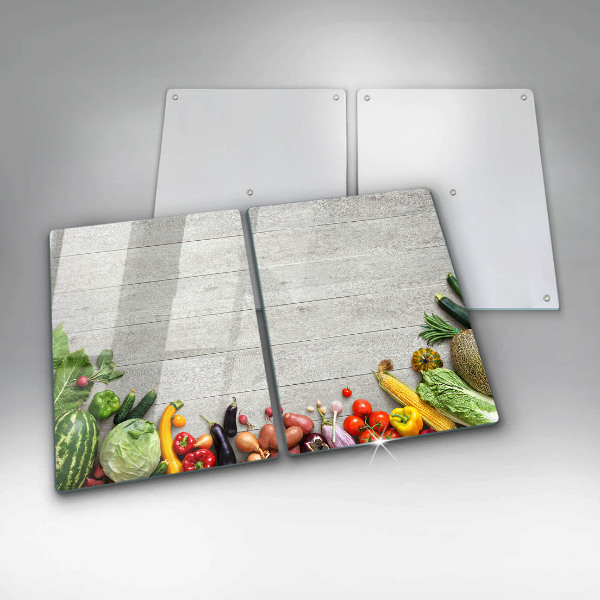 Work surface savers Vegetables on the boards