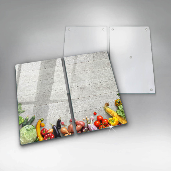 Work surface savers Vegetables on the boards