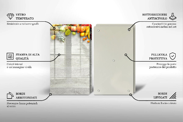 Work surface savers Fruit on the boards