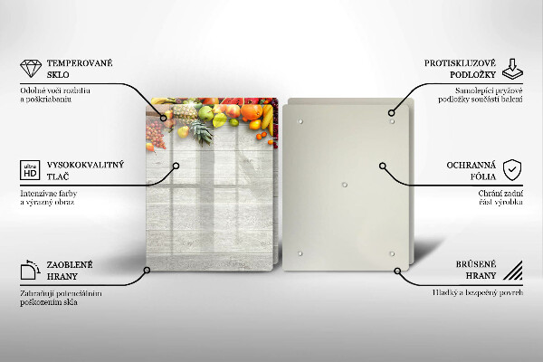 Work surface savers Fruit on the boards