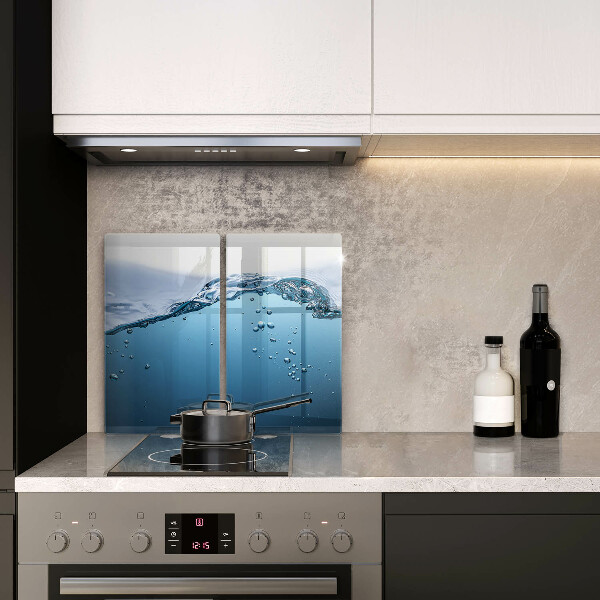 Induction hob cover Blue water