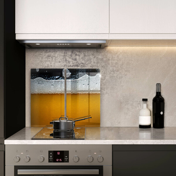 Induction hob cover Beer drink foam