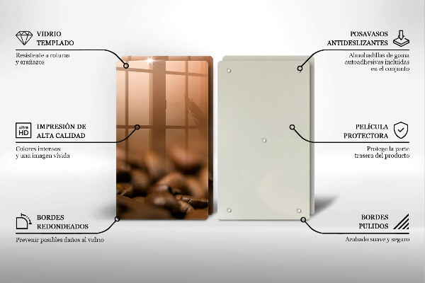 Work surface savers Coffee beans