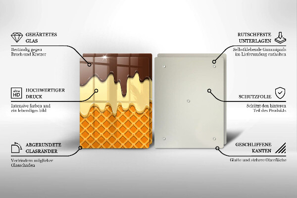 Work surface savers Illustration of ice cream