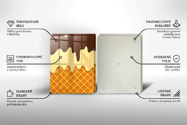 Work surface savers Illustration of ice cream