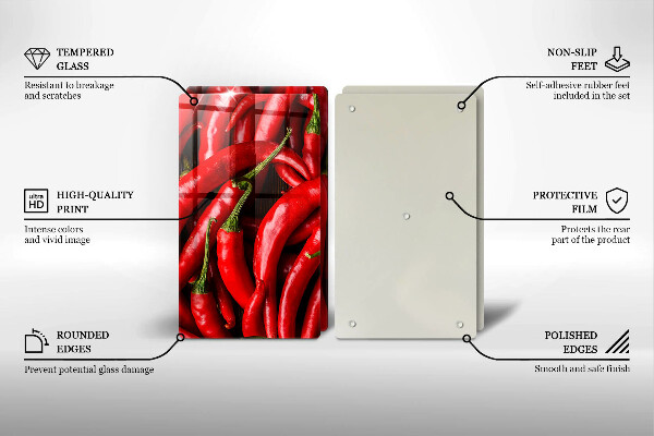 Work surface savers Hot chili peppers