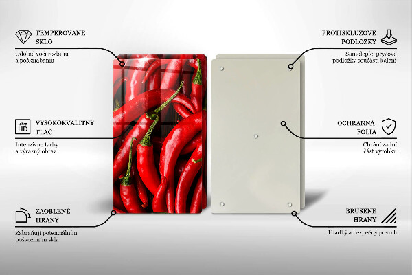 Work surface savers Hot chili peppers