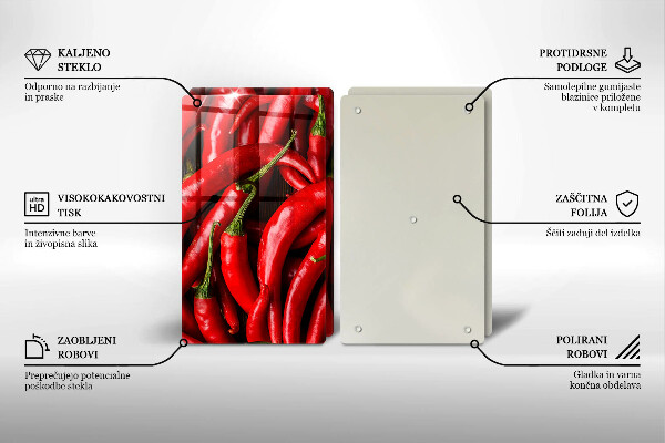 Work surface savers Hot chili peppers