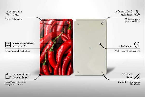 Work surface savers Hot chili peppers
