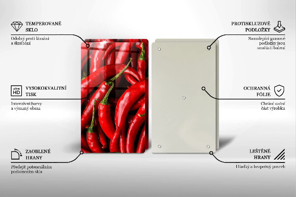 Work surface savers Hot chili peppers