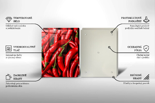 Work surface savers Hot chili peppers