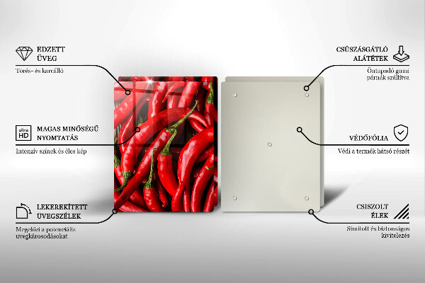 Work surface savers Hot chili peppers