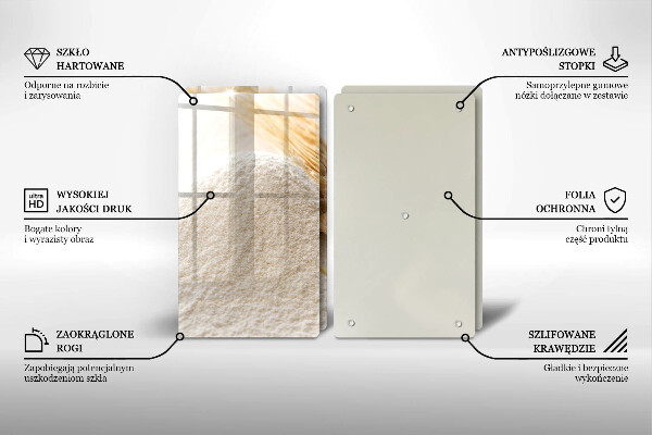 Induction hob cover Flour and cereals