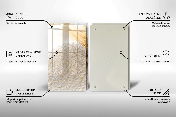 Induction hob cover Flour and cereals