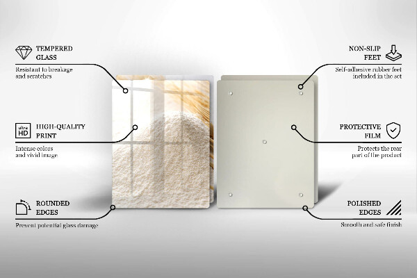 Induction hob cover Flour and cereals