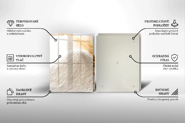 Induction hob cover Flour and cereals