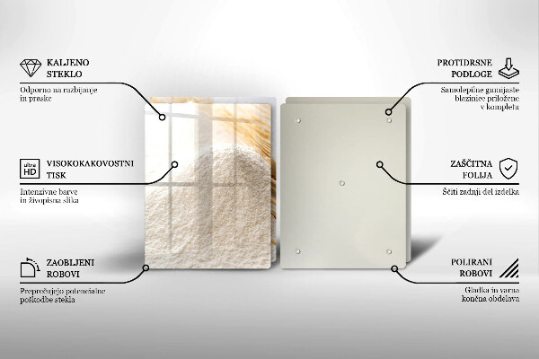 Induction hob cover Flour and cereals