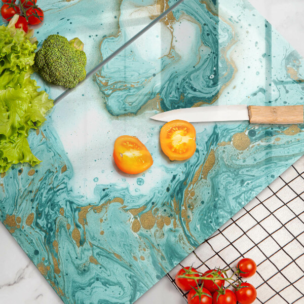 Induction hob cover Blue abstraction