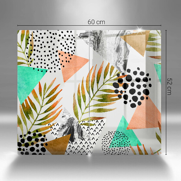 Work surface savers Boho leaves pattern