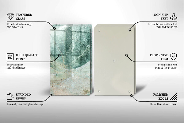 Induction hob cover Stone structure