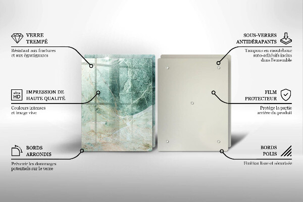 Induction hob cover Stone structure