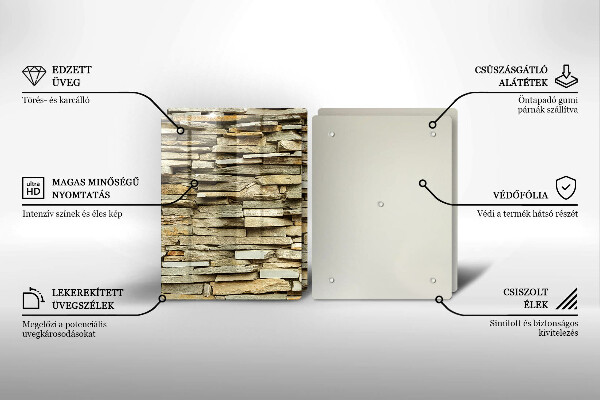 Induction hob cover Decorative stones