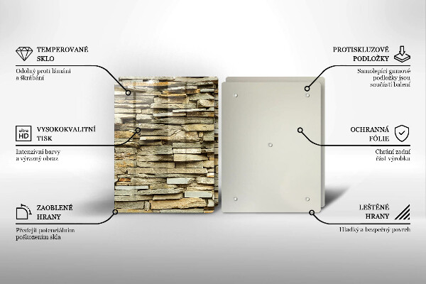 Induction hob cover Decorative stones