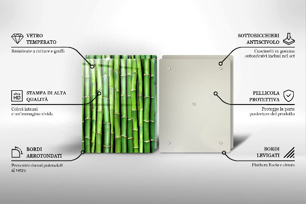 Induction hob cover Nature bamboo