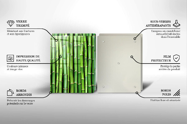 Induction hob cover Nature bamboo