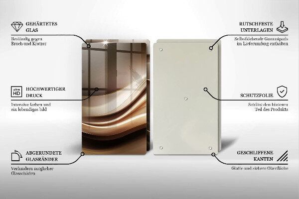 Kitchen worktop protector Abstraction mild lines