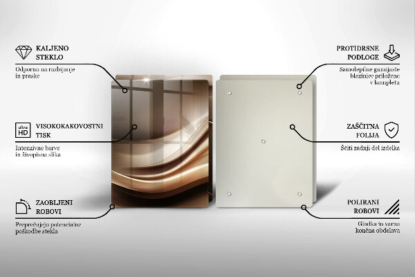 Kitchen worktop protector Abstraction mild lines