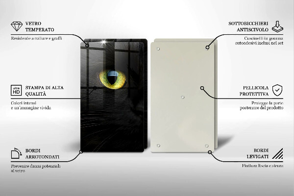 Kitchen worktop protector Animal cat eyes