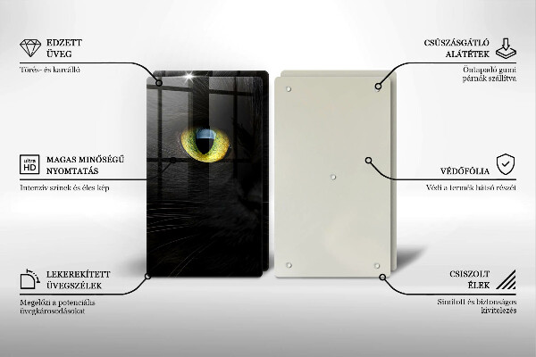 Kitchen worktop protector Animal cat eyes