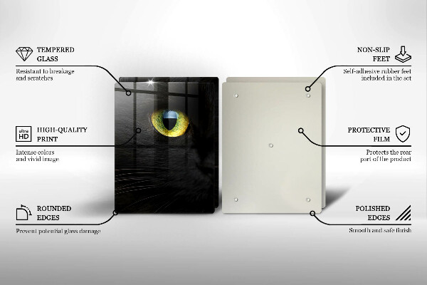 Kitchen worktop protector Animal cat eyes