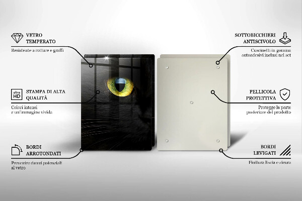 Kitchen worktop protector Animal cat eyes