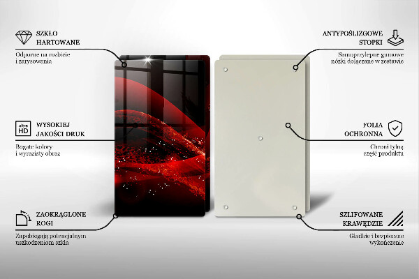 Induction hob cover Modern abstraction