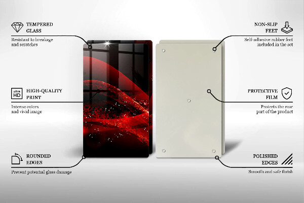 Induction hob cover Modern abstraction