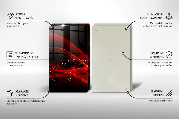 Induction hob cover Modern abstraction