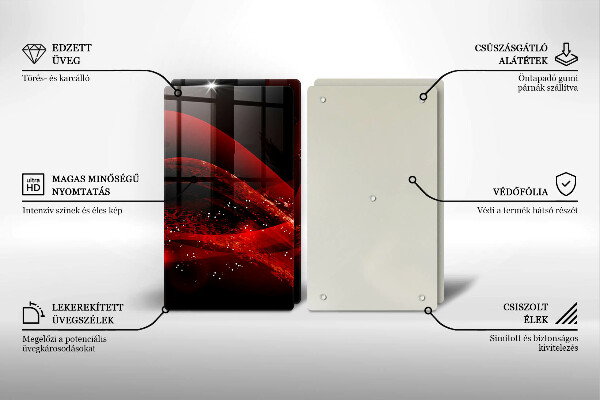 Induction hob cover Modern abstraction