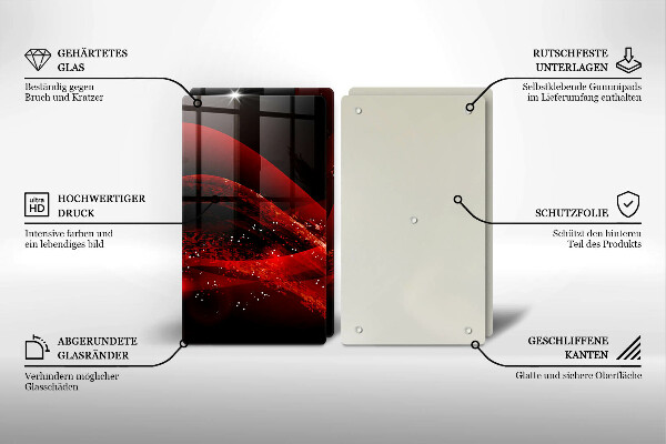 Induction hob cover Modern abstraction