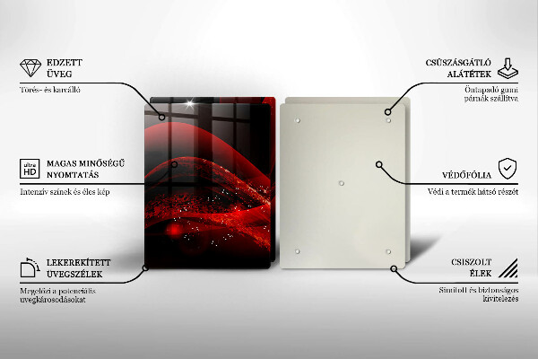 Induction hob cover Modern abstraction