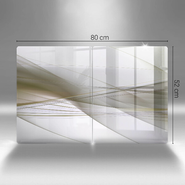 Induction hob cover Abstraction Design lines