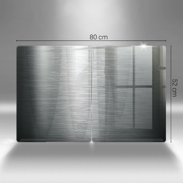 Induction hob cover Metal texture