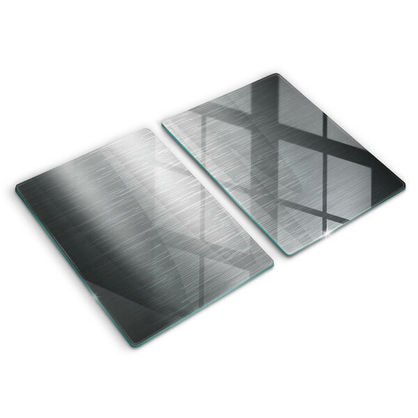 Induction hob cover Metal texture