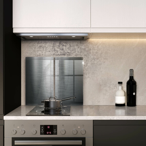 Induction hob cover Metal texture