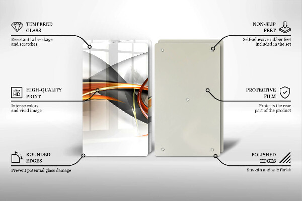 Induction hob cover Modern shapes