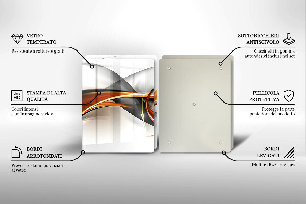 Induction hob cover Modern shapes
